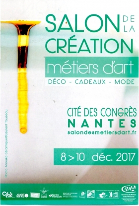 PARTICIPATIONS AU SALON DES METIERS D'ART DE NANTES 2017 du 8 au 10 décembre - BIJOU PATRICIA QUERAN