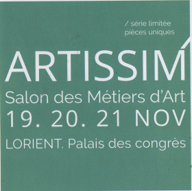 Participation au Salon Artissim du 19 au 21 novembre 2021 -  BIJOUX  PATRICIA QUERAN 