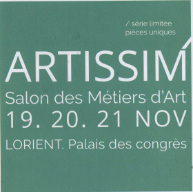 Participation au Salon Artissim du 19 au 21 novembre 2021 - BIJOU PATRICIA QUERAN